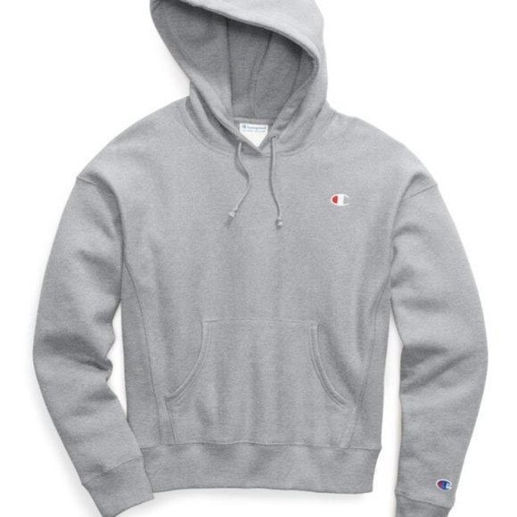 Champion Tops - Champion Grey Reverse Weave Hoodie Women's